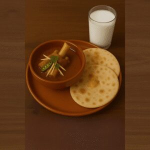 Paaya With Naan and Lassi