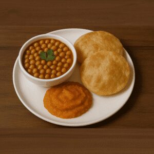 Halwa Puri and Channa
