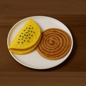 Omelette with Paratha