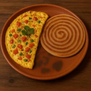Maa Ji Special Omelette with Paratha